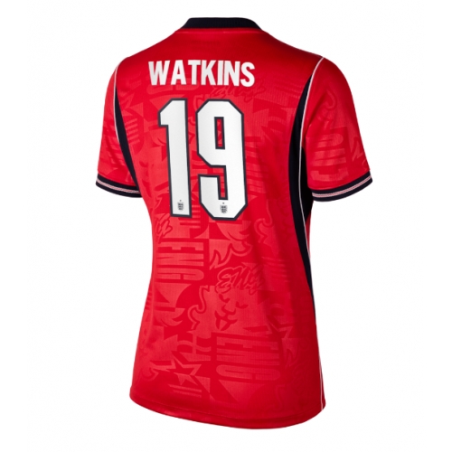Billige Fotballdrakt England Ollie Watkins #19 Replika Bortedrakt Dame VM 2026 Kortermet Billige Fotballdrakt England Ollie Watkins #19 Replika Bortedrakt Dame VM 2026 Kortermet